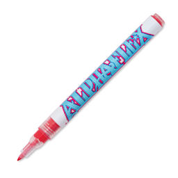 Alpha6 AlphaFlex Textile and Leather Paint Marker - Red, 1 mm - w/ cap removed