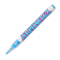 Alpha6 AlphaFlex Textile and Leather Paint Marker - Light Blue, 1 mm - w/ cap removed