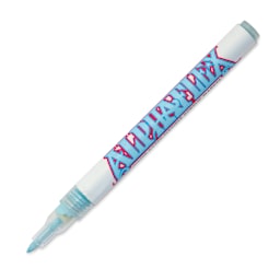Alpha6 AlphaFlex Textile and Leather Paint Marker - Sky Blue, 1 mm - w/ cap removed