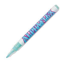Alpha6 AlphaFlex Textile and Leather Paint Marker - Light Aqua, 1 mm - w/ cap removed