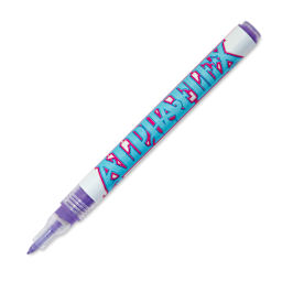 Alpha6 AlphaFlex Textile and Leather Paint Marker - Purple, 1 mm - w/ cap removed