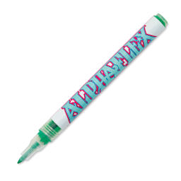 Alpha6 AlphaFlex Textile and Leather Paint Marker - Green, 1 mm - w/ cap removed