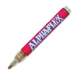 Alpha6 AlphaFlex Textile and Leather Paint Marker - Brown, 4 mm - w/ cap removed