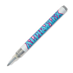 Alpha6 AlphaFlex Textile and Leather Paint Marker - Silver, 1 mm - w/ cap removed