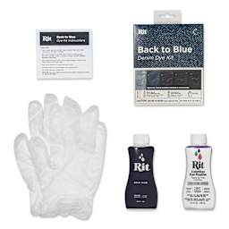 Rit Back to Blue Denim Dye Kit - contents