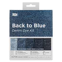 Rit Back to Blue Denim Dye Kit - front of packaging