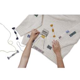 DMC Mini Weaving Loom - in use with DMC Eco Vita Organic Wool Thread (sold separately)
