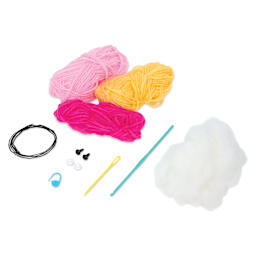 Bucilla Acrylic Yarn Amigurumi Crochet Kit - Betty the Butterfly, 4.5" x 5.75" x 2" contents