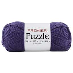 Premier Yarn Puzzle Solids Yarn - Purple, 328 yds