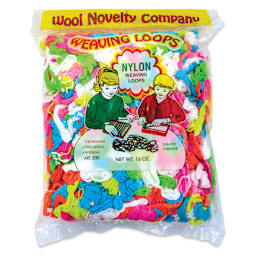 Wool Novelty Weaving Loops - Nylon, Neon Colors, 16 oz - front of packaging