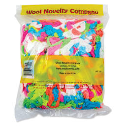 Wool Novelty Weaving Loops - Nylon, Neon Colors, 16 oz - back of packaging