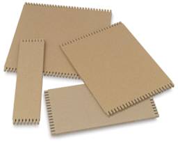 Wide-Notch Cardboard Looms - Several sizes of Cardboard Looms loosely stacked