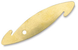 Brass Reed Hook - Left angled view of Hook 