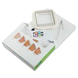 Schacht Zoom Loom - Components of kit shown with package