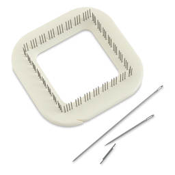 Schacht Zoom Loom - Top view of empty Loom with included needles