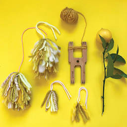 Loome Fiber Craft Tools - Finished projects shown with Robot Tool