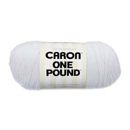Caron One Pound Acrylic Yarn - 1 lb, 4-Ply, White