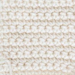 Caron One Pound Acrylic Yarn - 1 lb, 4-Ply, Off White, Crocheted