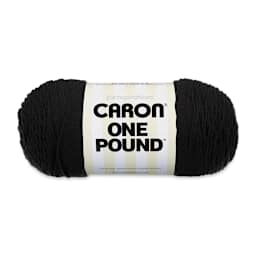 Caron One Pound Acrylic Yarn - 1 lb, 4-Ply, Black