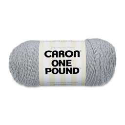 Caron One Pound Acrylic Yarn - 1 lb, 4-Ply, Soft Grey Mix