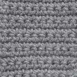 Caron One Pound Acrylic Yarn - 1 lb, 4-Ply, Medium Grey Mix, Crocheted