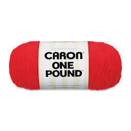 Caron One Pound Acrylic Yarn - 1 lb, 4-Ply, Scarlet