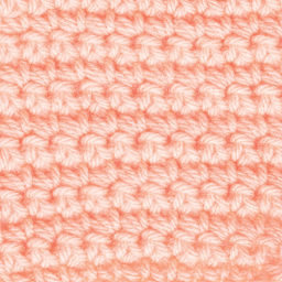 Caron One Pound Acrylic Yarn - 1 lb, 4-Ply, Peach, Crocheted