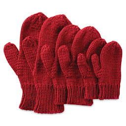 Caron One Pound Acrylic Yarn, mittens made with yarn