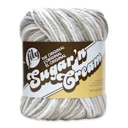 Lily Sugar N' Cream Yarn - 2 oz, 4-Ply, Greige Ombre