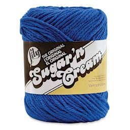 Lily Sugar N' Cream Yarn - 2.5 oz, 4-Ply, Dazzle Blue