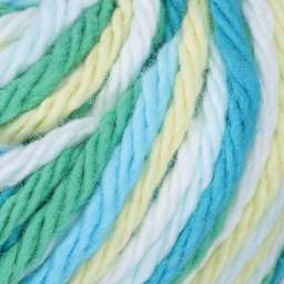 Lily Sugar N' Cream Yarn - 2 oz, 4-Ply, Mod Ombre (Close-up of yarn)