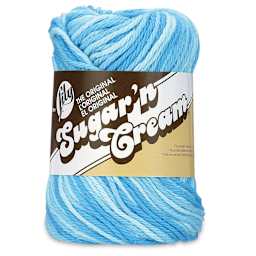 Lily Sugar N' Cream Yarn - 2 oz, 4-Ply, Swimming Pool Ombre