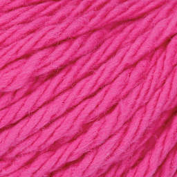 Lily Sugar N' Cream Yarn - 2.5 oz, 4-Ply, Hot Pink (Close-up of yarn)
