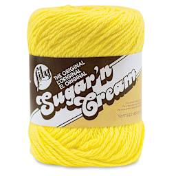 Lily Sugar N' Cream Yarn - 2.5 oz, 4-Ply, Sunshine