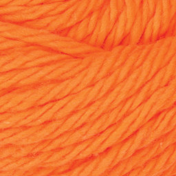 Lily Sugar N' Cream Yarn - 2.5 oz, 4-Ply, Hot Orange (Close-up of yarn)