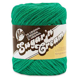 Lily Sugar N' Cream Yarn - 2.5 oz, 4-Ply, Mod Green