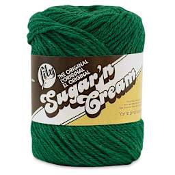 Lily Sugar N' Cream Yarn - 2.5 oz, 4-Ply, Dark Pine