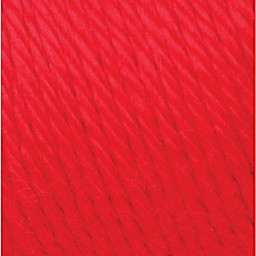 Caron Simply Soft Yarn - Closeup swatch of Red yarn to show texture