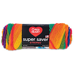 Red Heart Super Saver Yarn - Favorite Stripe