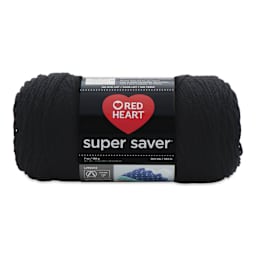 Red Heart Super Saver Yarn - Black, 364 yds