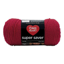 Red Heart Super Saver Yarn - Cherry Red, 364 yds