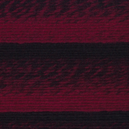 Lion Brand Scarfie Yarn - Black/Cranberry, close-up