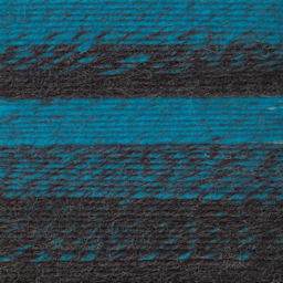 Lion Brand Scarfie Yarn - Charcoal/Aqua, close-up