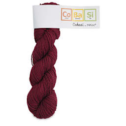 HiKoo CoBaSi Yarn - Packaged skein of Cabernet yarn