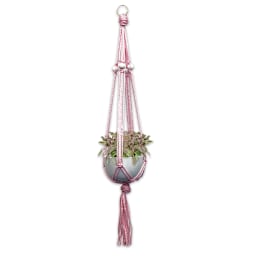 Macramé Plant Hanger Kits - Finished Ceramic Planter