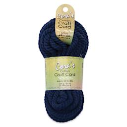 Pepperell Cotton Craft Cord - Navy, 6 mm, 50 ft