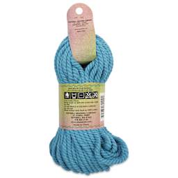 Pepperell Cotton Craft Cord - Turquoise, 4 mm, 75 ft - back