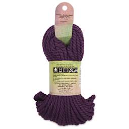 Pepperell Cotton Craft Cord - Plum, 4 mm, 75 ft - back