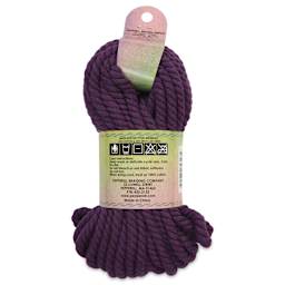 Pepperell Cotton Craft Cord - Plum, 6 mm, 50 ft - back