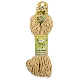 Pepperell Cotton Craft Cord - Fawn, 2 mm, 100 ft - front